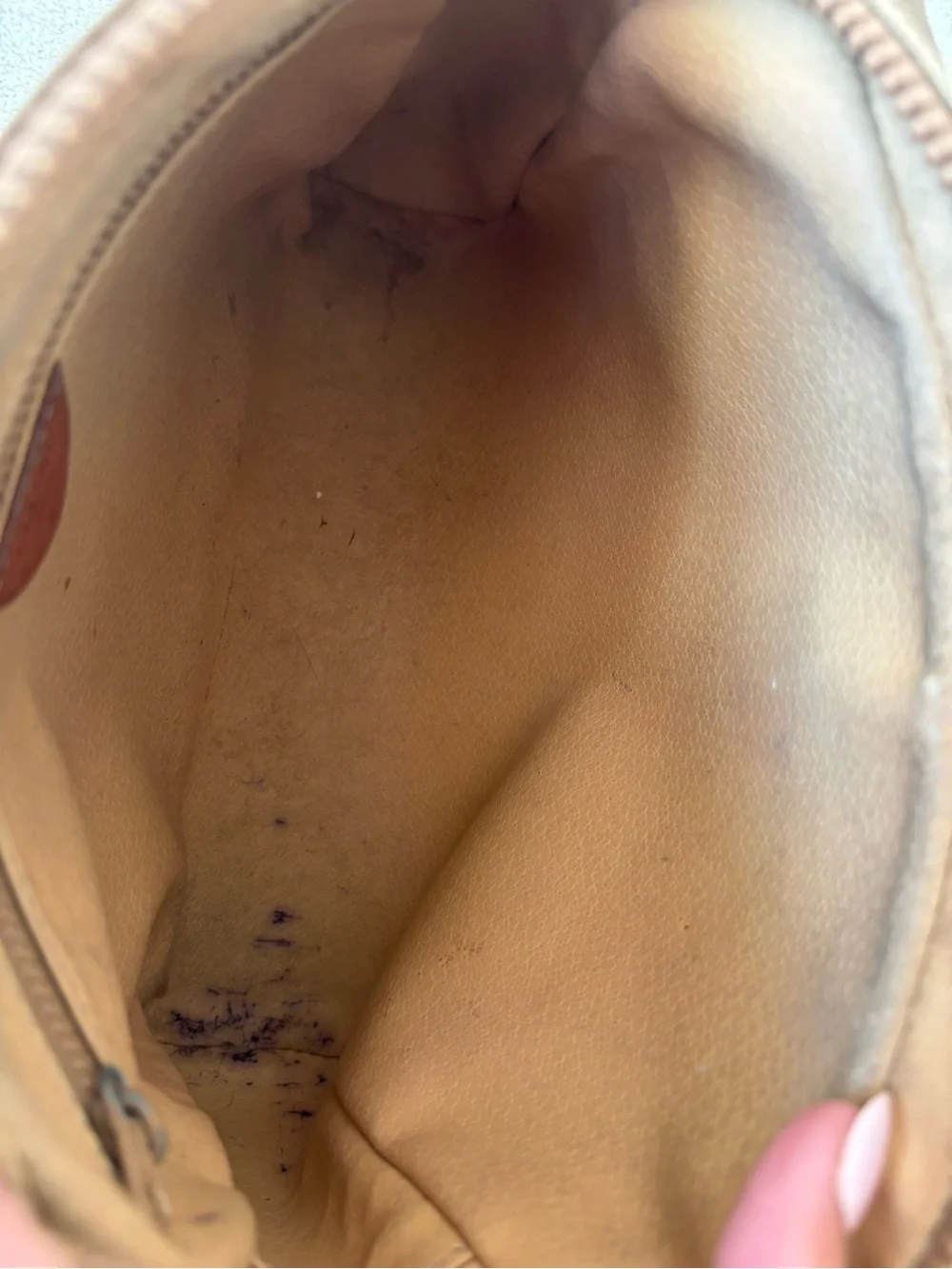 Celine Brown Monogram Canvas Toiletry Pouch with Leather Trim - Picture 3 of 6
